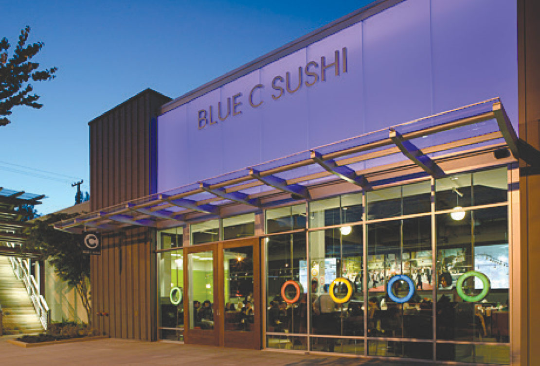 Blue C Sushi Restaurant Environment