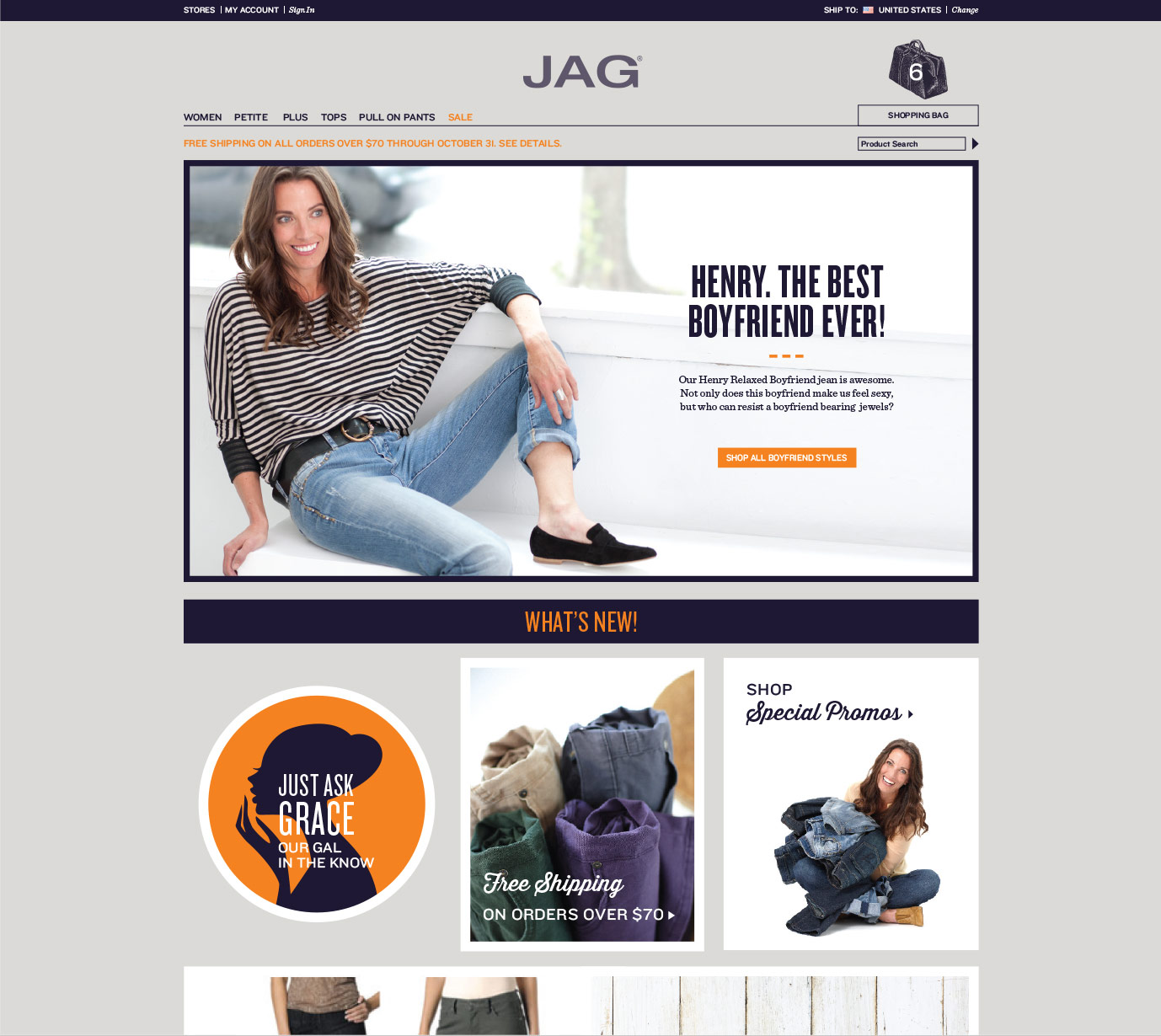 JAG Jeans Website